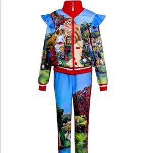 New Little girls Holiday bear family tracksuit